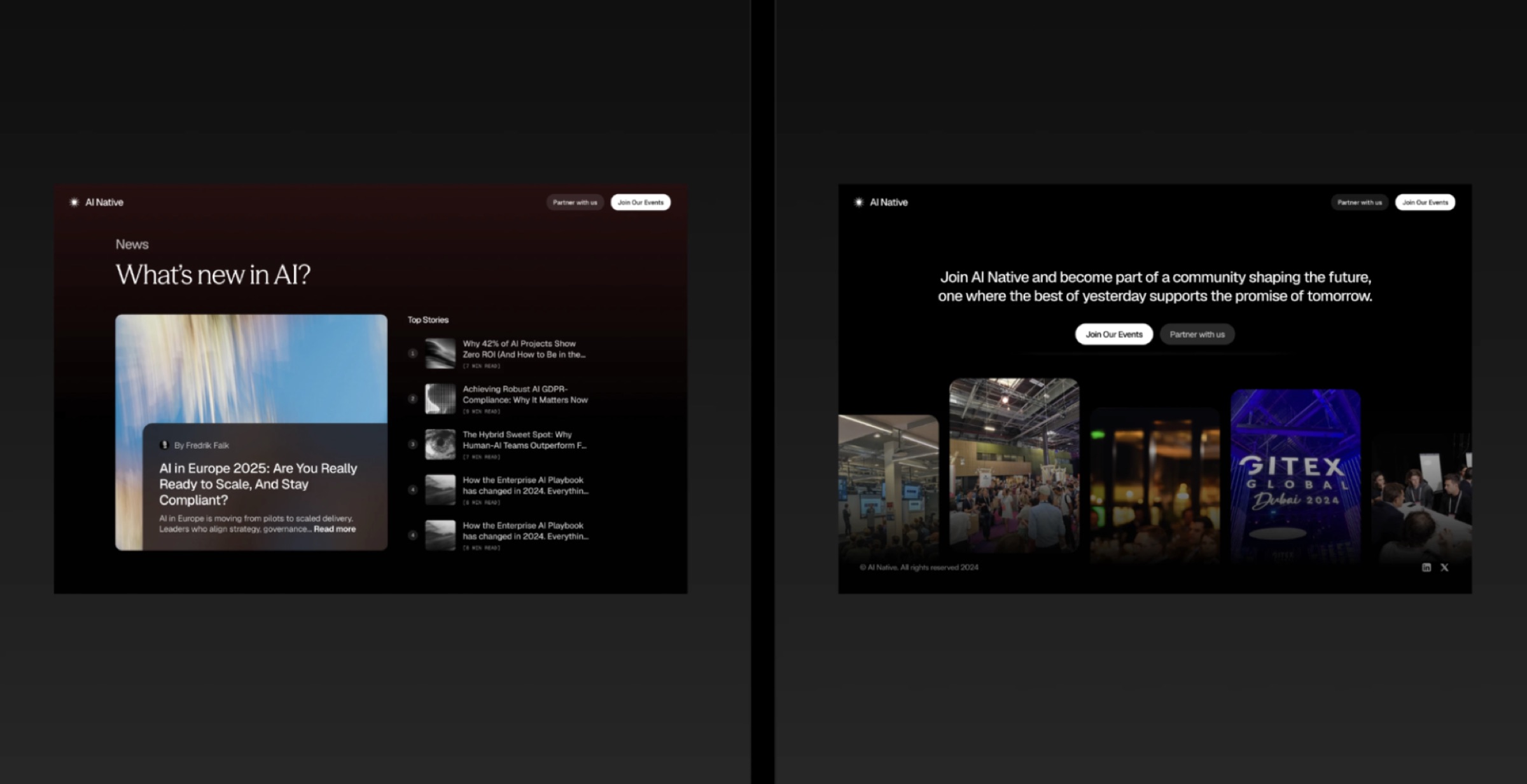 AI Native news and community pages